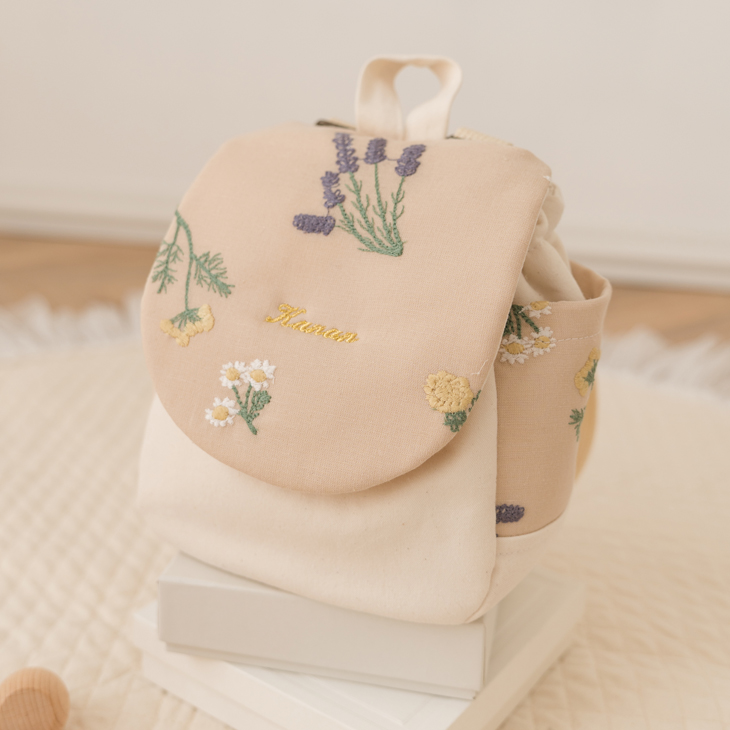 名入れ】世界にひとつのベビーリュック ボタニカガーデン ハンドメイド