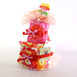 おむつケーキ,おむつバスケット,マリメッコ,marimekko,女の子